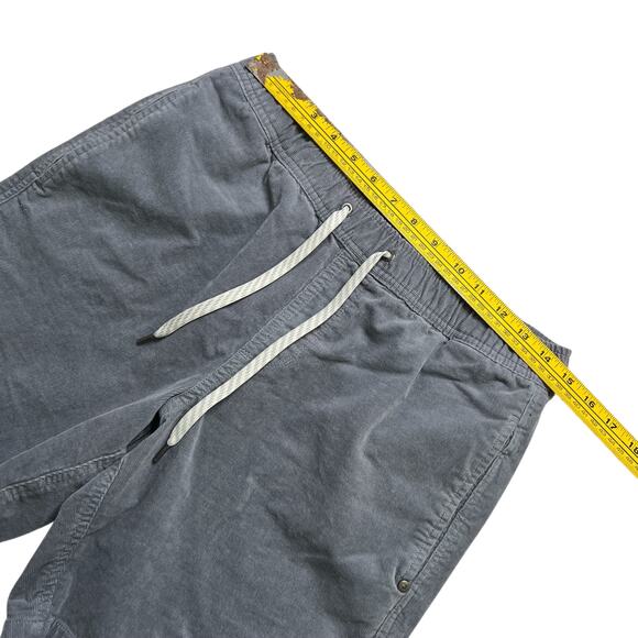 Men's VUORI Optimist Shorts Gray / Blue Corduroy Drawstring Waist Sz Medium $74 - Picture 8 of 12